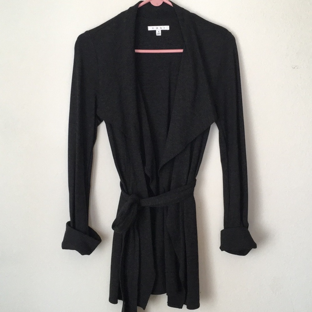 CAbi Long Structured Sweater/Jacket- small